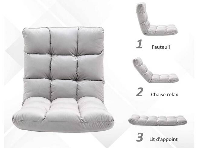 fauteuil paresseux convertible homcom amazon